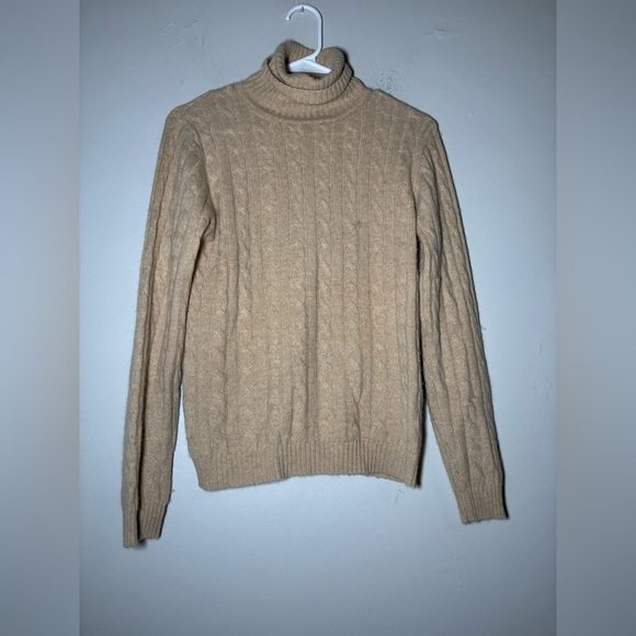 Sutton studio for Bloomingdale’s cashmere cable knit turtleneck sweater size S - Picture 1 of 5